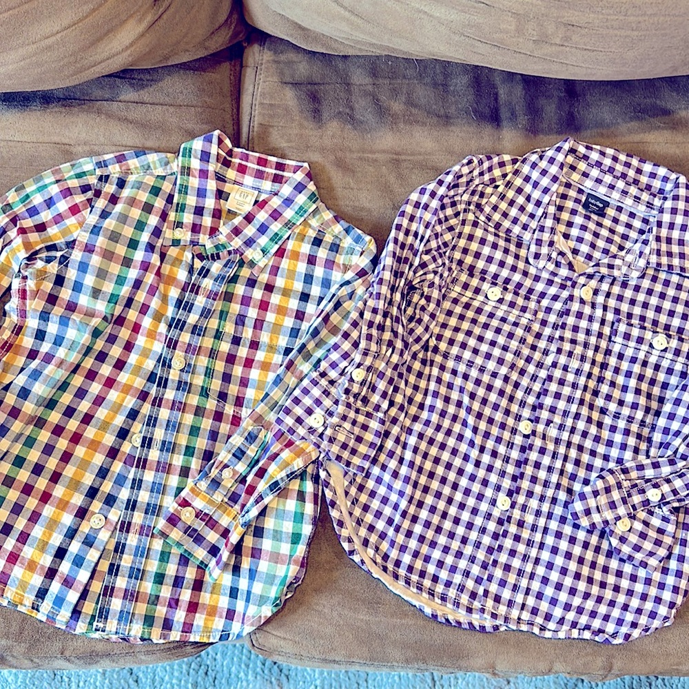 Five 2T collar button down long sleeve - Perfect for Spring & Like New!